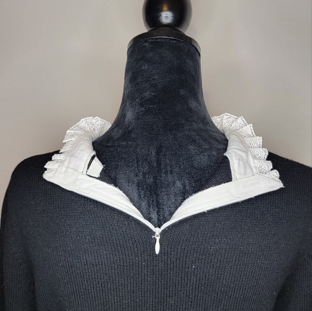 Joie Women's Affie Wool & Cashmere Lace Trim Layered Knit Sweater Size S - Picture 10 of 15